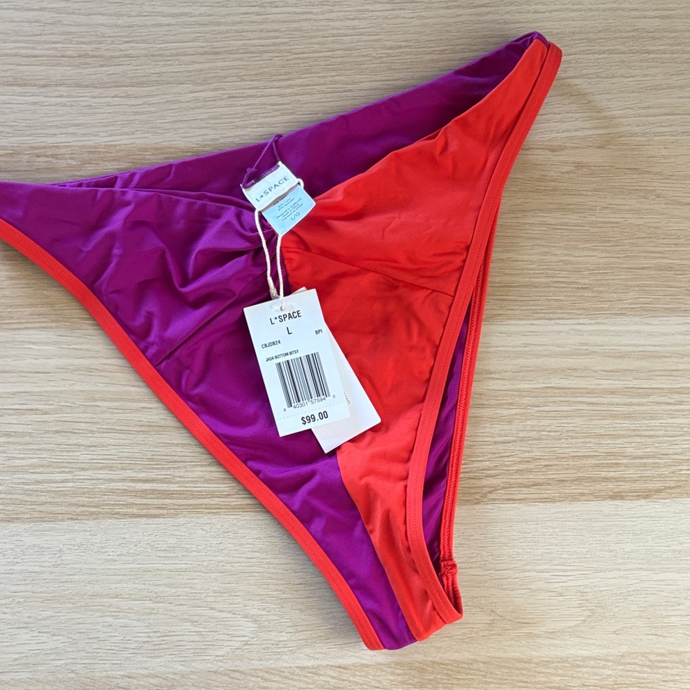 L*Space Vibrant Purple and Orange Bikini Bottom